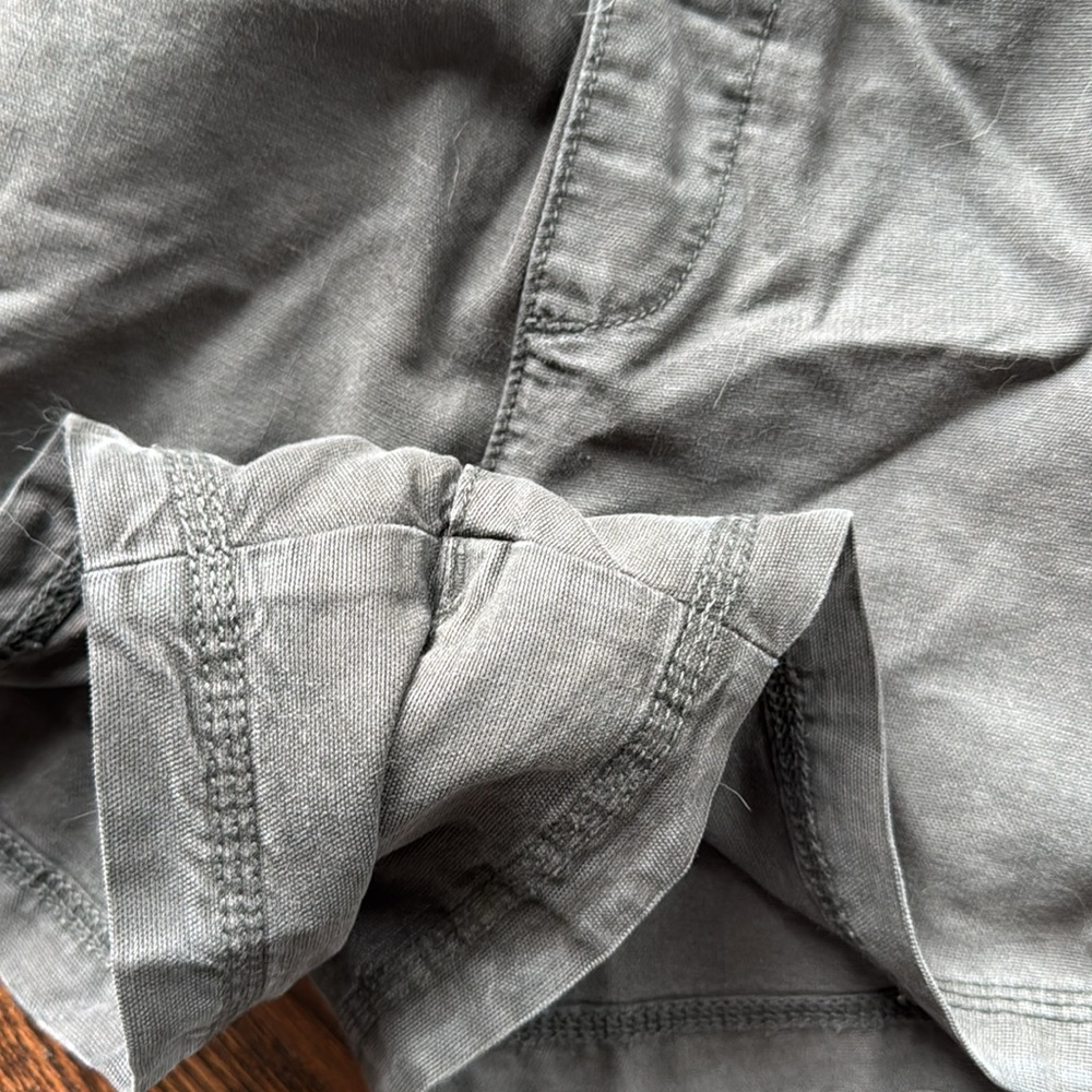 aerie High-Waist Elastic-Waist Olive Shorts - Picture 5 of 10